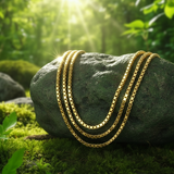 Κολιέ μενταγιόν Z ARRON DESIGN Serenity Moonstone από χάλκινο σύρμα