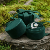 Κολιέ μενταγιόν Z ARRON DESIGN Serenity Moonstone από χάλκινο σύρμα