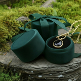 Κολιέ μενταγιόν Z ARRON DESIGN Serenity Moonstone από χάλκινο σύρμα