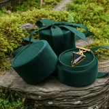 Κολιέ μενταγιόν Z ARRON DESIGN Serenity Moonstone από χάλκινο σύρμα