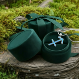 Κολιέ μενταγιόν Z ARRON DESIGN Serenity Moonstone από χάλκινο σύρμα