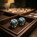 Black Agate Set of 2 Dice