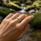 Κολιέ μενταγιόν Z ARRON DESIGN Serenity Moonstone από χάλκινο σύρμα