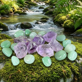 Κολιέ μενταγιόν Z ARRON DESIGN Serenity Moonstone από χάλκινο σύρμα