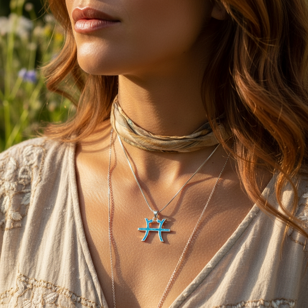 Κολιέ μενταγιόν Z ARRON DESIGN Serenity Moonstone από χάλκινο σύρμα