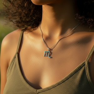 Κολιέ μενταγιόν Z ARRON DESIGN Serenity Moonstone από χάλκινο σύρμα