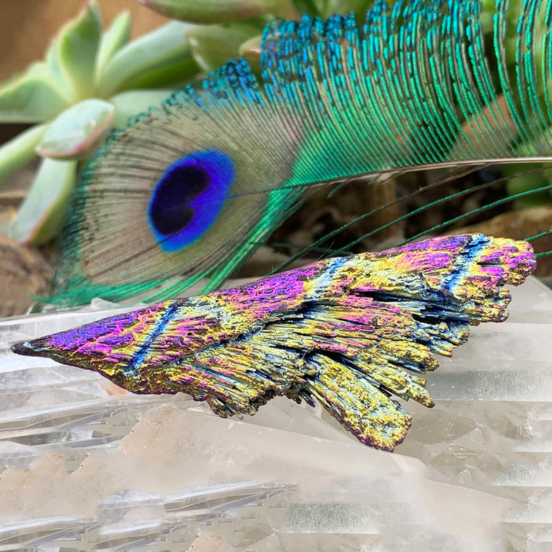 Ανεμιστήρας Rainbow Peacock Titanium Kyanite