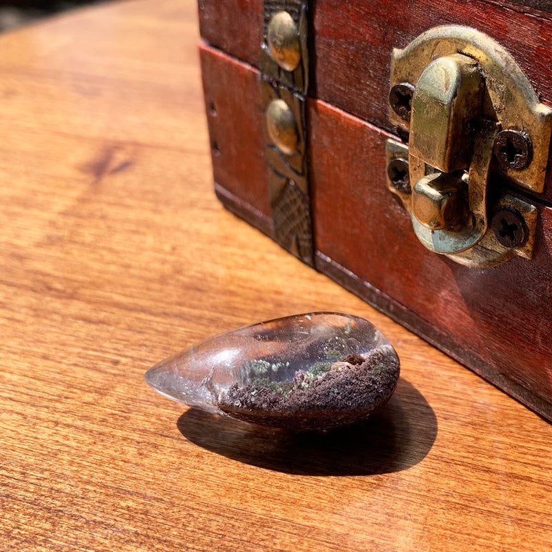 ΔΩΡΕΑΝ ΔΩΡΟ! Phantom Quartz Crystal Teardrop- (Απλώς πληρώστε το κόστος αποστολής)