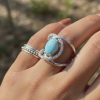 Z ARRON DESIGN Collier avec pendentif en fil de cuivre et pierre de lune Serenity