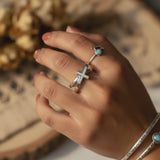 Κολιέ μενταγιόν Z ARRON DESIGN Serenity Moonstone από χάλκινο σύρμα