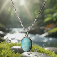 Z ARRON DESIGN Serenity Moonstone Koparvír Hengiskraut Hálsmen