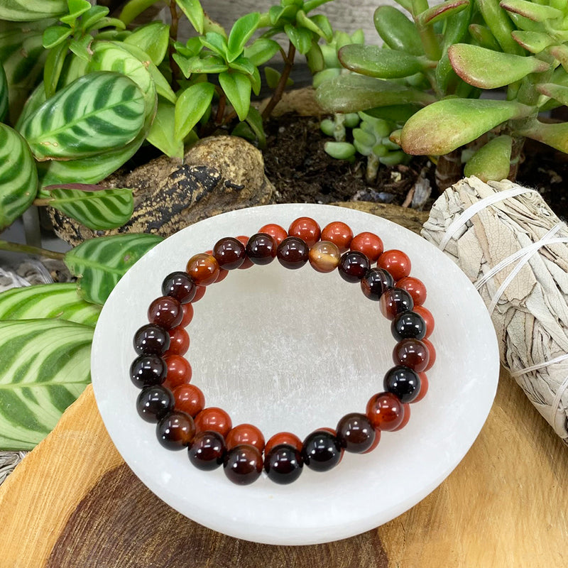 Σετ βραχιολιών Root Chakra Mala 🌈