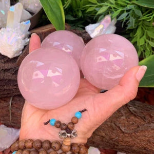 Rose Quartz Sphere - sphere