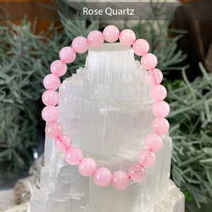 Set di braccialetti Mala di cristallo da 3 pezzi Heart Harmony