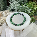 Βραχιόλι Mala Ruby Zoisite με βελούδινο πουγκί