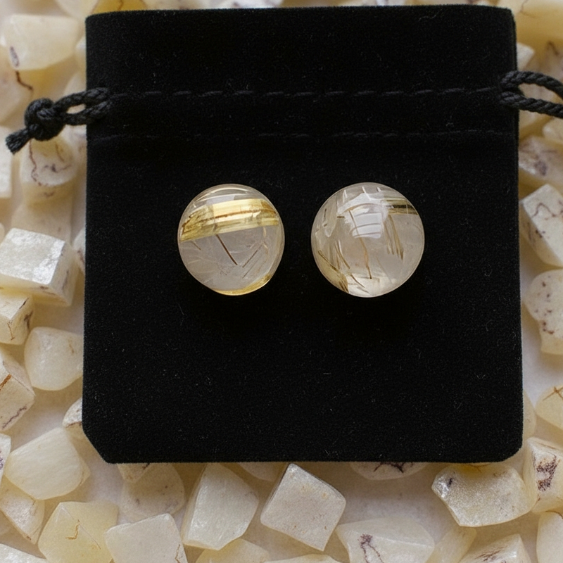 Βραχιόλι Mala African Bloodstone με βελούδινο πουγκί