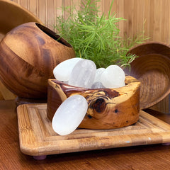 Selenite Ellipse steinar
