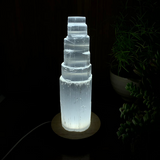 ✨Crystal Mood Light Base + Selenite Tower — Holiday Glow Edition✨