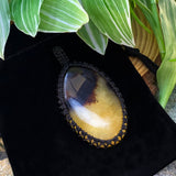 Κρεμαστό κολιέ Septarian Macrame