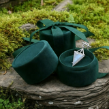 Κολιέ μενταγιόν Z ARRON DESIGN Serenity Moonstone από χάλκινο σύρμα