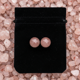 Βραχιόλι Mala African Bloodstone με βελούδινο πουγκί