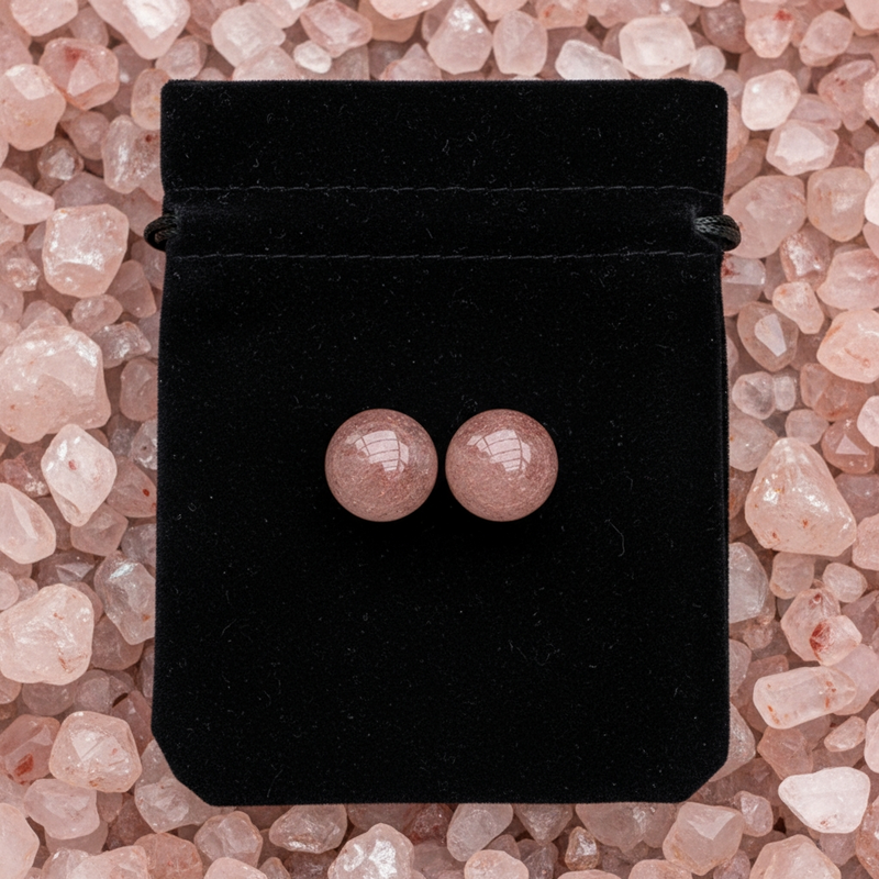 Βραχιόλι Mala African Bloodstone με βελούδινο πουγκί