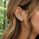 Κολιέ μενταγιόν Z ARRON DESIGN Serenity Moonstone από χάλκινο σύρμα