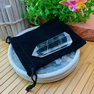 WORKING ON Velvet Drawstring Bag