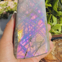 Μεγάλο (1,74 λίβρες) Μωβ Flash Labradorite Freeform (Είδος #1011)