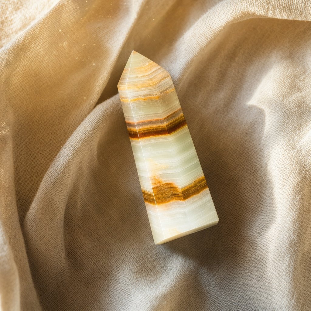 Afghan jade point close-up