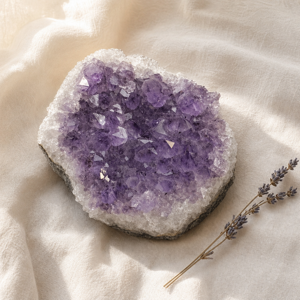 Large Cluster amethyst
